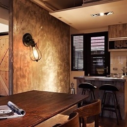 Designer Touch Decorative Vintage Wall Light Industrial Wall Sconce Black Metal Wire Caged Wall Light