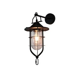 Designer Touch Decorative Light Painted Steel Wall Lamp Dumb Black American Coffee Decoration Retro Wall Light Lightsaber Lamp On Wall