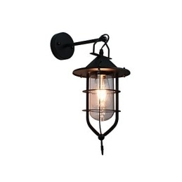 Designer Touch Decorative Light Painted Steel Wall Lamp Dumb Black American Coffee Decoration Retro Wall Light Lightsaber Lamp On Wall