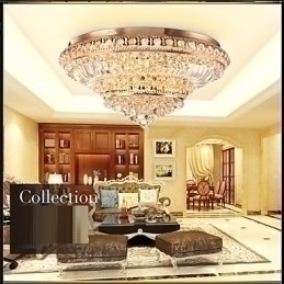 Designer Touch Decorative Modern Luxury Crystal Ceiling Light Absorb Dome Light Diameter 60CM