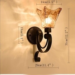 Designer Touch Decorative Wall Lamp Simple Living Room Light Iron Bedroom Bedside Lamp Corridor Lamp