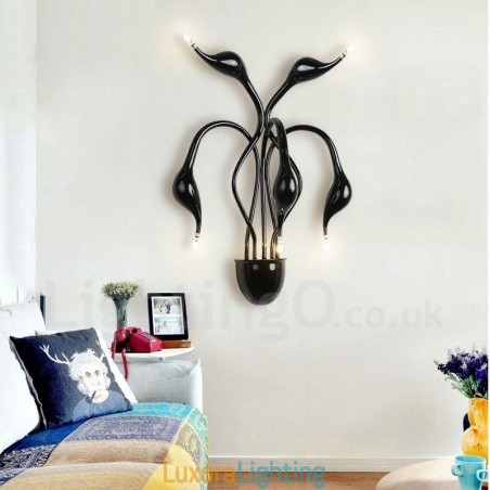 Designer Touch Decorative Swan Head Modern Contemporary Multi Colours Ambient Light Wall Sconces Wall Light