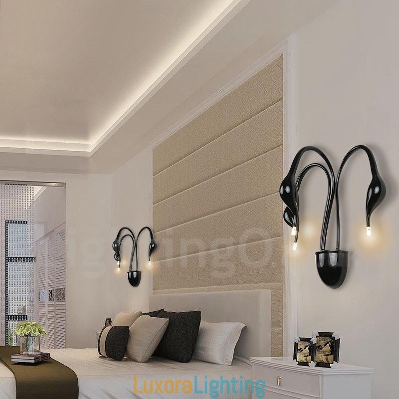 Designer Touch Decorative Swan Head Modern Contemporary Multi Colours Ambient Light Wall Sconces Wall Light