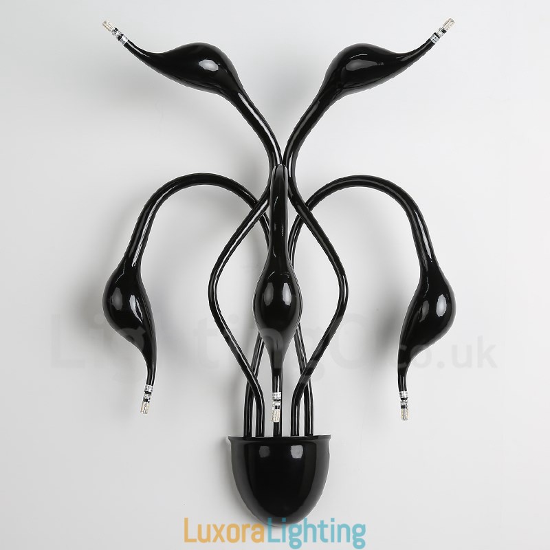 Designer Touch Decorative Swan Head Modern Contemporary Multi Colours Ambient Light Wall Sconces Wall Light
