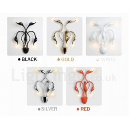 Designer Touch Decorative Swan Head Modern Contemporary Multi Colours Ambient Light Wall Sconces Wall Light