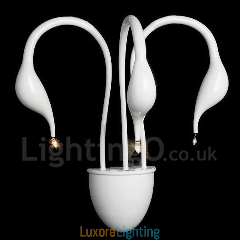 Designer Touch Decorative Swan Head Modern Contemporary Multi Colours Ambient Light Wall Sconces Wall Light