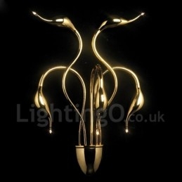 Designer Touch Decorative Swan Head Modern Contemporary Multi Colours Ambient Light Wall Sconces Wall Light