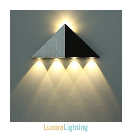 Designer Touch Decorative Modern Triangle Wall Sconce Light Fixture Indoor Hallway Up Down Wall Lamp Spot Light Aluminum Lighting for Studio Restauran