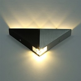 Designer Touch Decorative Modern Triangle Wall Sconce Light Fixture Indoor Hallway Up Down Wall Lamp Spot Light Aluminum Lighting for Studio Restauran