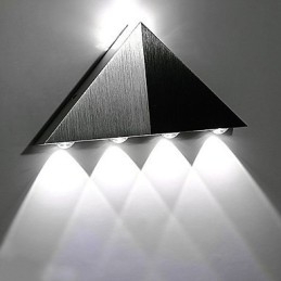 Designer Touch Decorative Modern Triangle Wall Sconce Light Fixture Indoor Hallway Up Down Wall Lamp Spot Light Aluminum Lighting for Studio Restauran