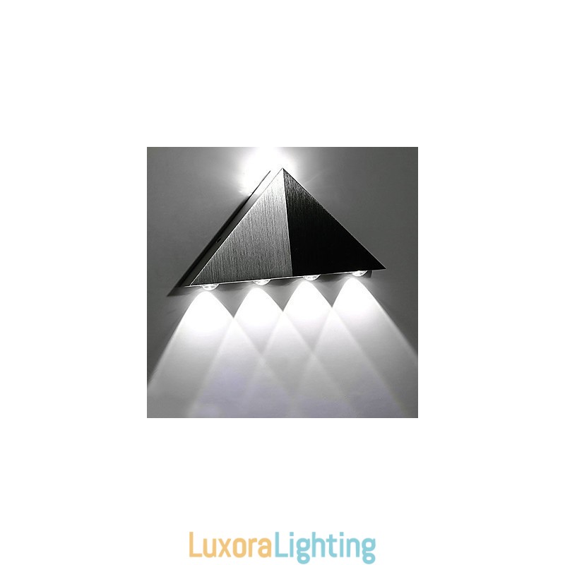 Designer Touch Decorative Modern Triangle Wall Sconce Light Fixture Indoor Hallway Up Down Wall Lamp Spot Light Aluminum Lighting for Studio Restauran