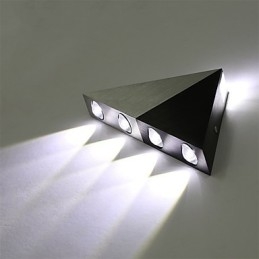 Designer Touch Decorative Modern Triangle Wall Sconce Light Fixture Indoor Hallway Up Down Wall Lamp Spot Light Aluminum Lighting for Studio Restauran