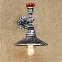 Designer Touch Decorative Rustic Lodge Painting Feature for Ambient Light Wall Sconces Wall Light Silver