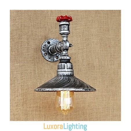 Designer Touch Decorative Rustic Lodge Painting Feature for Ambient Light Wall Sconces Wall Light Silver
