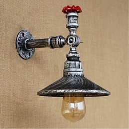 Designer Touch Decorative Rustic Lodge Painting Feature for Ambient Light Wall Sconces Wall Light Silver