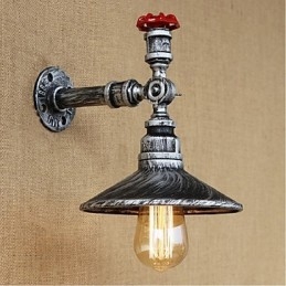 Designer Touch Decorative Rustic Lodge Painting Feature for Ambient Light Wall Sconces Wall Light Silver