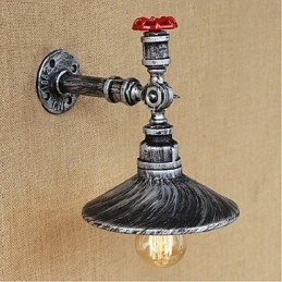 Designer Touch Decorative Rustic Lodge Painting Feature for Ambient Light Wall Sconces Wall Light Silver