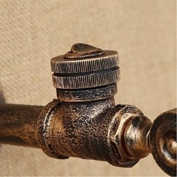 Designer Touch Decorative Rustic Lodge Painting Feature for Ambient Light Wall Sconces Wall Light