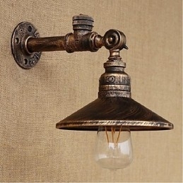 Designer Touch Decorative Rustic Lodge Painting Feature for Ambient Light Wall Sconces Wall Light