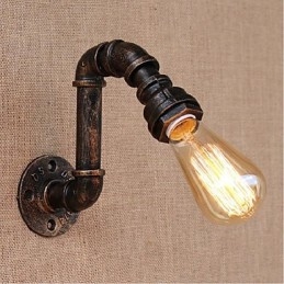 Designer Touch Decorative Nostalgia Simple Water Pipe Small Wall Lamp Wall Light