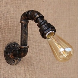 Designer Touch Decorative Nostalgia Simple Water Pipe Small Wall Lamp Wall Light
