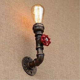 Designer Touch Decorative Nostalgia Simple Water Pipe Small Wall Lamp Wall Light