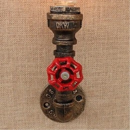 Designer Touch Decorative Nostalgia Simple Water Pipe Small Wall Lamp Wall Light