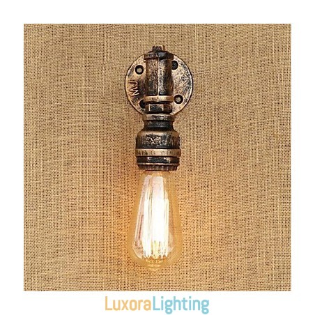 Designer Touch Decorative Rustic Lodge Painting Feature for Ambient Light Wall Sconces Wall Light