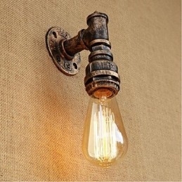 Designer Touch Decorative Rustic Lodge Painting Feature for Ambient Light Wall Sconces Wall Light