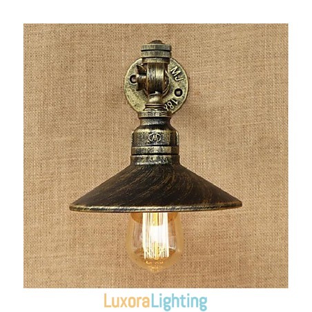 Designer Touch Decorative Rustic Lodge Painting Feature for Ambient Light Wall Sconces Wall Light