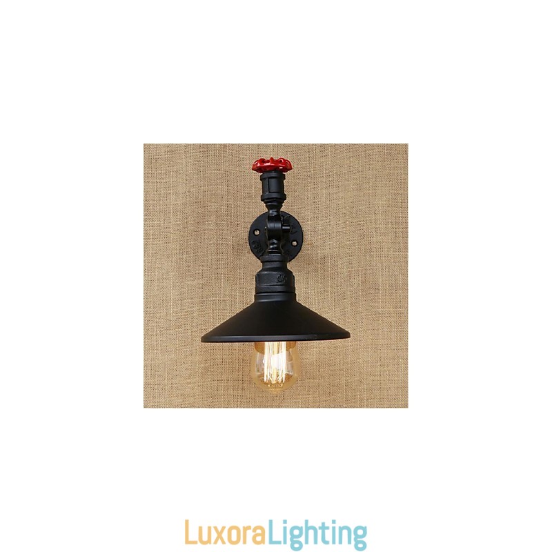 Designer Touch Decorative Rustic Lodge Painting Feature for Ambient Light Wall Sconces Wall Light Black