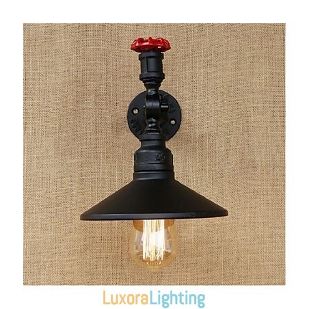 Designer Touch Decorative Rustic Lodge Painting Feature for Ambient Light Wall Sconces Wall Light Black