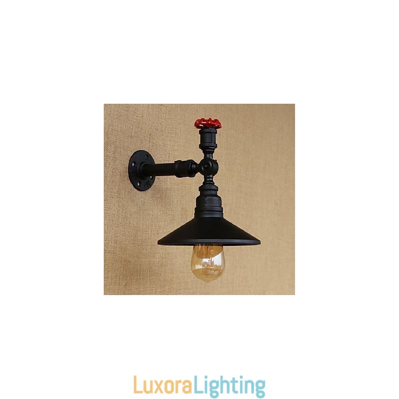 Designer Touch Decorative Rustic Lodge Painting Feature for Ambient Light Wall Sconces Wall Light Black