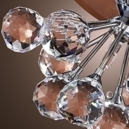 Designer Touch Decorative Modern Contemporary Crystal Mini Style Chrome Metal Flush Mount