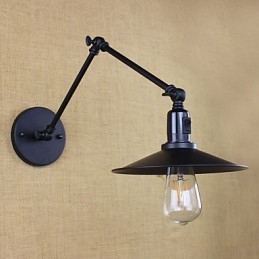 Designer Touch Decorative Rustic Lodge Painting Feature for Mini Style Swing Arm Downlight Wall Sconces