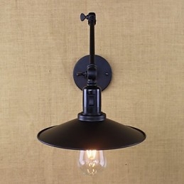 Designer Touch Decorative Rustic Lodge Painting Feature for Mini Style Swing Arm Downlight Wall Sconces