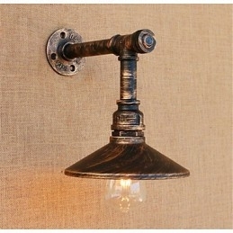 Designer Touch Decorative Rustic Lodge Country Antique Brass Feature for Ambient Light Wall Sconces Wall Light