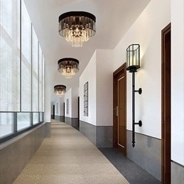 Designer Touch Decorative Modern Contemporary Crystal Metal Flush Mount