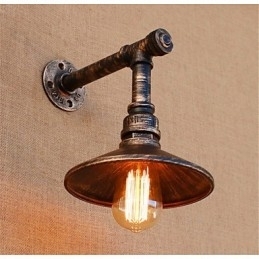 Designer Touch Decorative Rustic Lodge Country Antique Brass Feature for Ambient Light Wall Sconces Wall Light