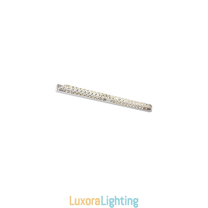 Designer Touch Decorative Long High Quality Mirror Lamp Bathroom Lights Metal and Crystal Wall Light