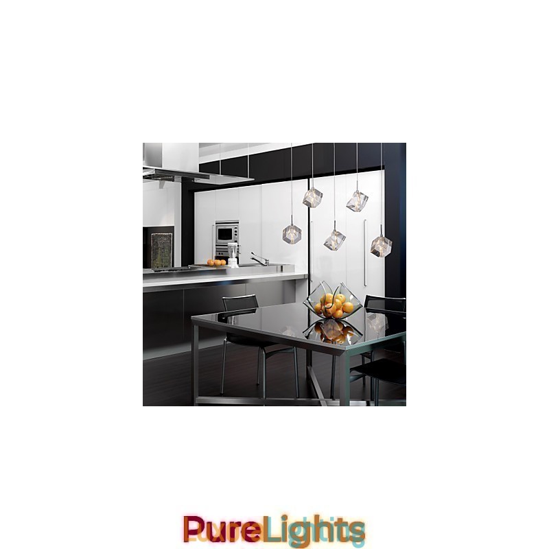 Designer Touch Decorative Modern Contemporary Island Crystal Chrome Pendant Light