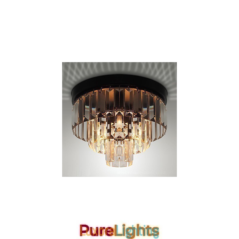 Designer Touch Decorative Modern Contemporary Crystal Metal Flush Mount
