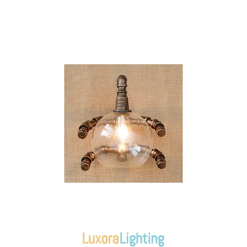 Designer Touch Decorative Rustic Lodge Country Antique Brass Feature for Ambient Light Wall Sconces Wall Light
