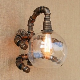 Designer Touch Decorative Rustic Lodge Country Antique Brass Feature for Ambient Light Wall Sconces Wall Light