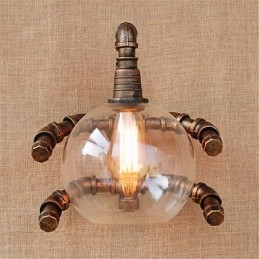 Designer Touch Decorative Rustic Lodge Country Antique Brass Feature for Ambient Light Wall Sconces Wall Light