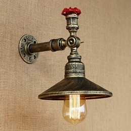 Designer Touch Decorative Retro Restaurant Edison Industrial Hoses Single Head Adornment Wall Lamp