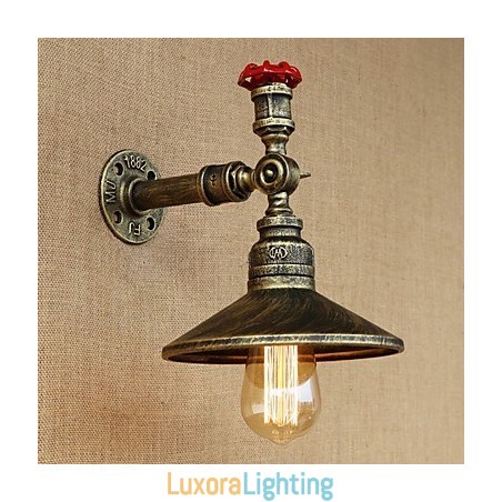 Designer Touch Decorative Retro Restaurant Edison Industrial Hoses Single Head Adornment Wall Lamp