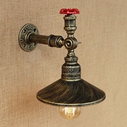 Designer Touch Decorative Retro Restaurant Edison Industrial Hoses Single Head Adornment Wall Lamp