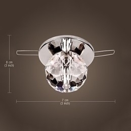 Designer Touch Decorative Modern Contemporary Crystal Mini Style Chrome Metal Flush Mount
