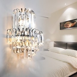 Designer Touch Decorative Wall Sconces Crystal Modern Contemporary Glass